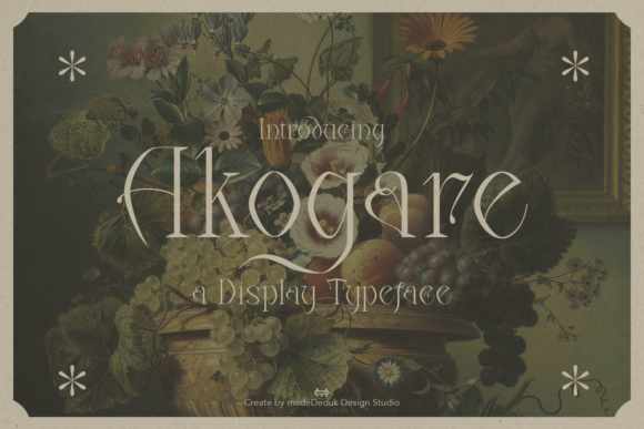 Akogare: A Powerful Display Font for Editorial Design