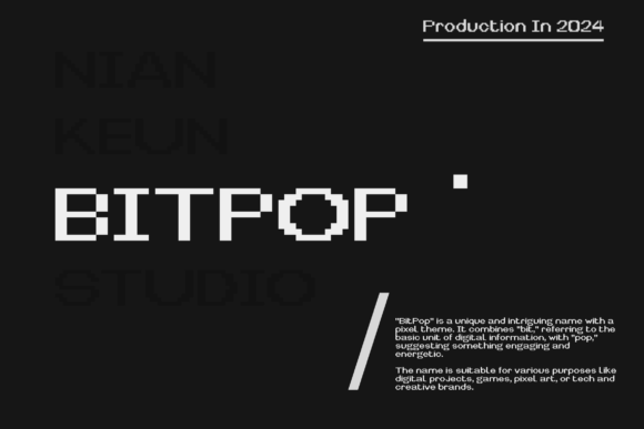 Bitpop: The Pixel Typeface for High-Impact Campaigns