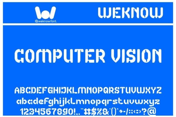 Computer Vision Font