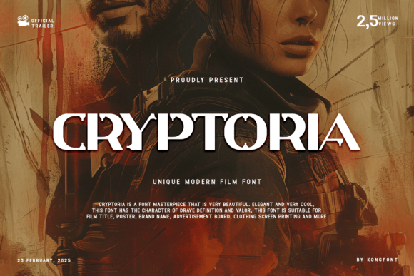 Cryptoria Font for Business Branding
