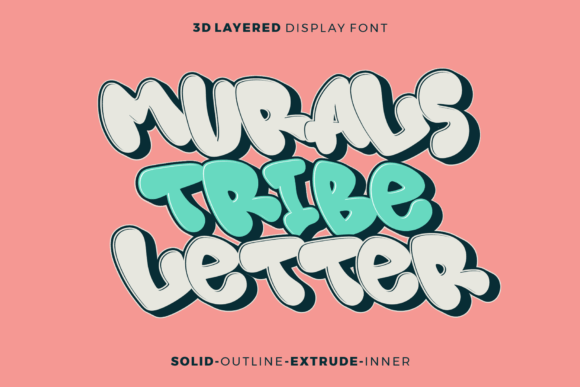 Designing Retro Vibes with Murals Tribe Letter Typeface