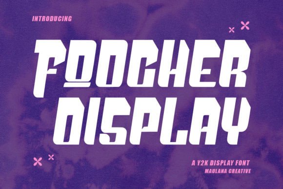Foocher Font: Bold Y2K Style