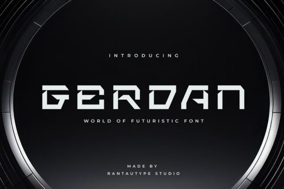 Gerdan: The Futuristic Display Font for Modern Brands