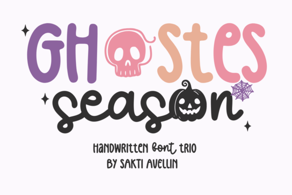 Ghostes Season Trio: A Spooky Display Font for Bold Brands