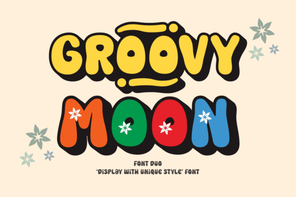 Groovy Moon Font for Creative Makers