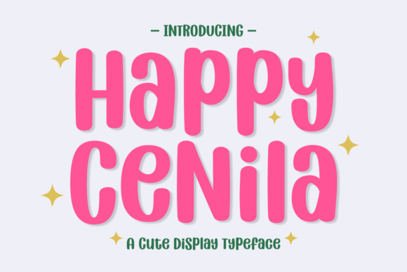Happy Cenila Font for Creative Projects