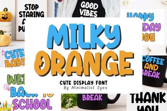 Milky Orange: A Quirky Display Font for Branding