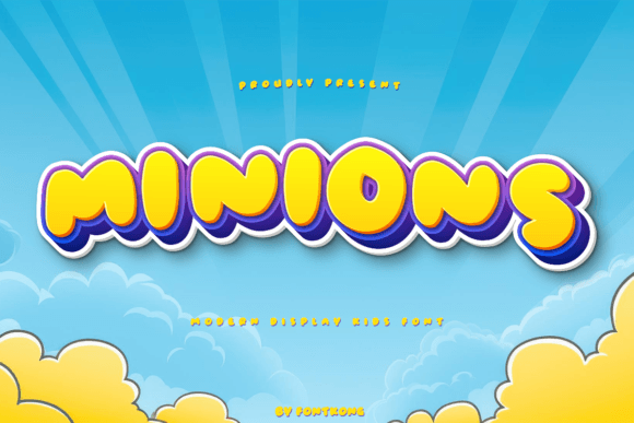 Minions Font: A Playful Display Typeface for Campaigns