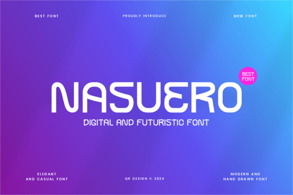 Nasuero: A Futuristic Display Font for Modern Editorial Design