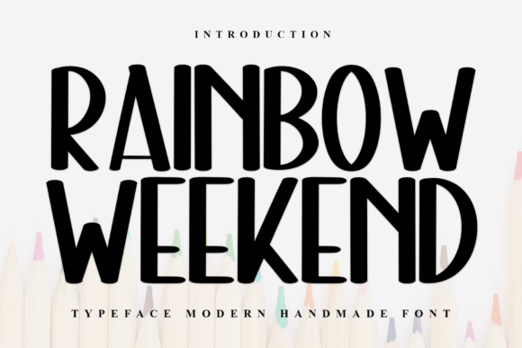 Rainbow Weekend Font Review