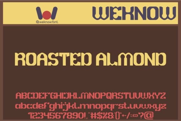 Roasted Almond Font for Business Branding