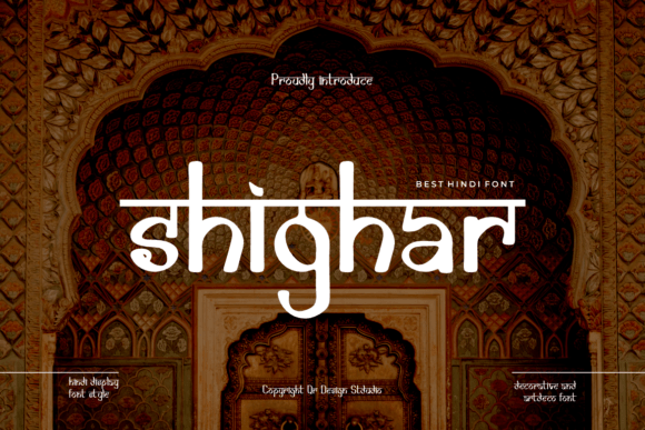 Shighar: A Bold Display Font for Creative Projects