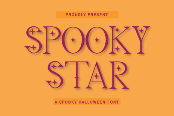 Spooky Star Font for Halloween Branding