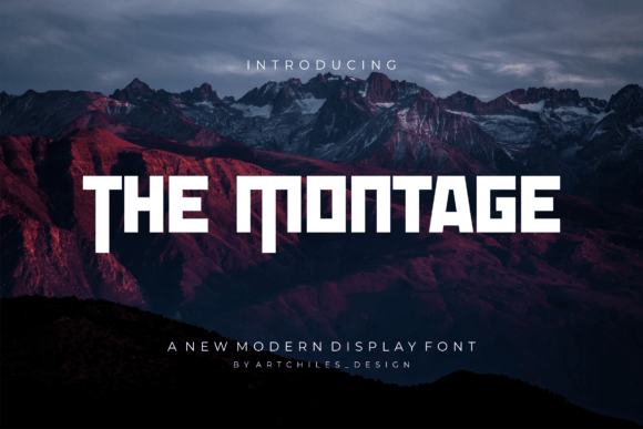 The Montage: A Bold Display Font for Your Brand