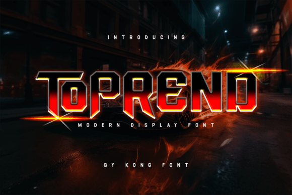 Toprend: The Ultimate Display Font for Bold Designs