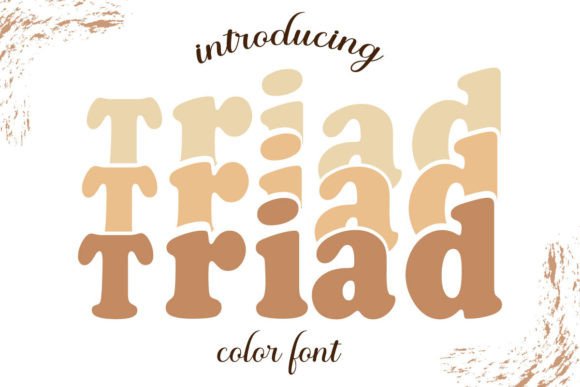 Triad Color Font for Bold Branding