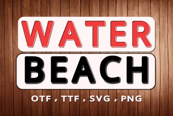 Water Beach Font: A Vibrant Splash for Business Branding