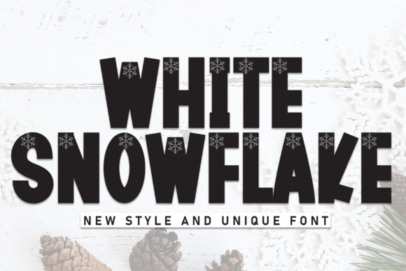 White Snowfake Font Review